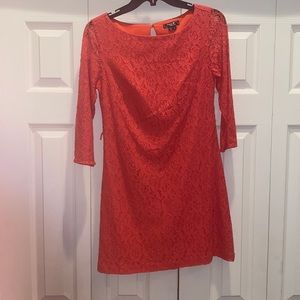 Burnt Orange laced dress. Great quality!